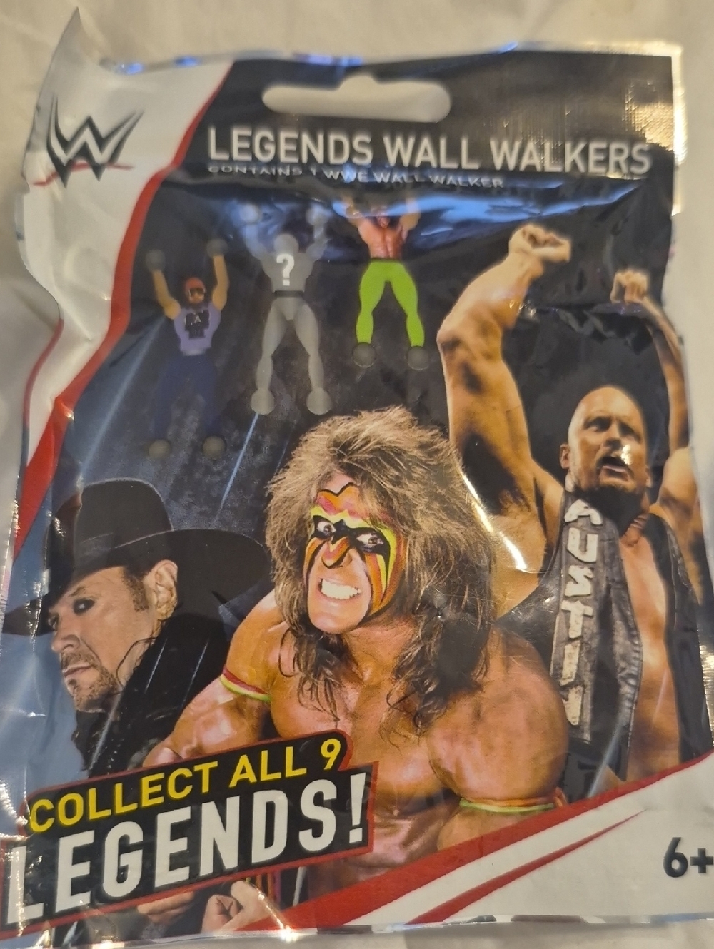 WWE Legends Wall Walkers Blind Bag - The Ultimate Warrior Artwork